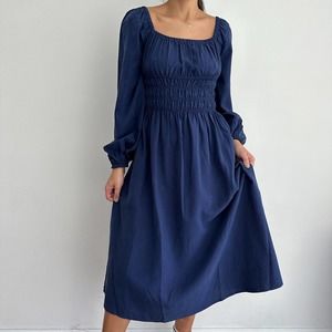 NWT Hill House Dress Womens XS The Jasmine Nap Smocked Dress